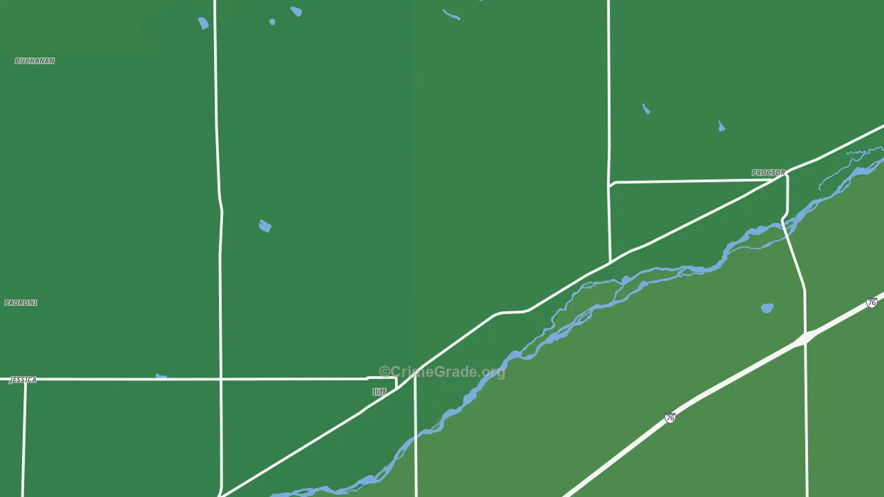 80736, CO Map of Vehicle Theft Rates