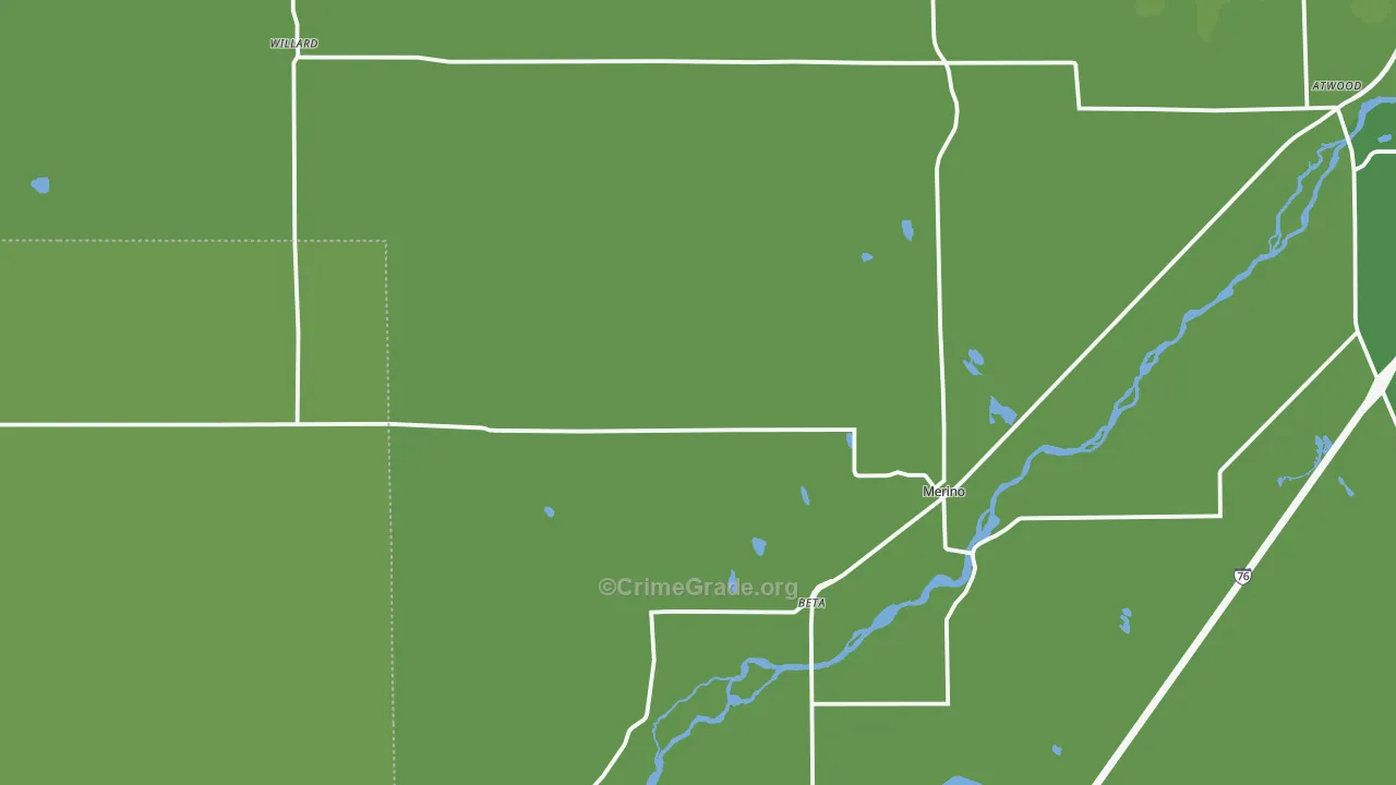 80741, CO Map of Vehicle Theft Rates
