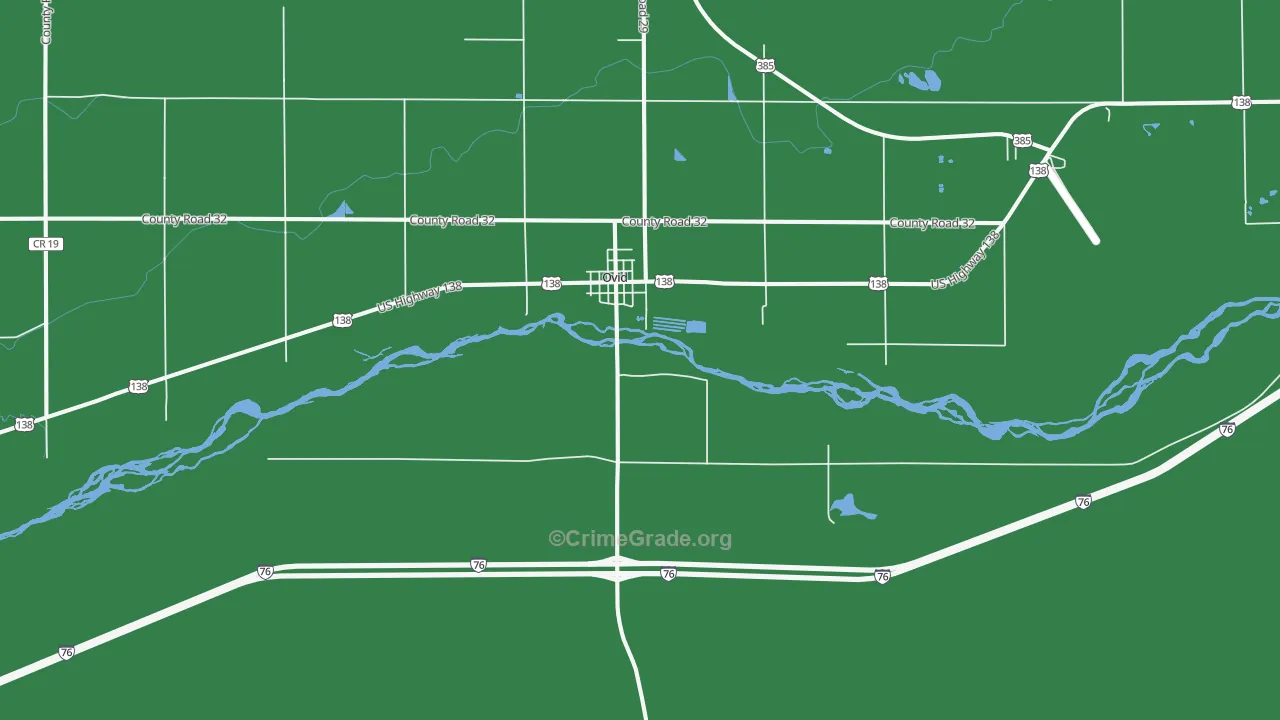 80744, CO Map of Vehicle Theft Rates