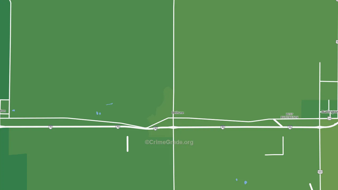 80805, CO Map of Vehicle Theft Rates