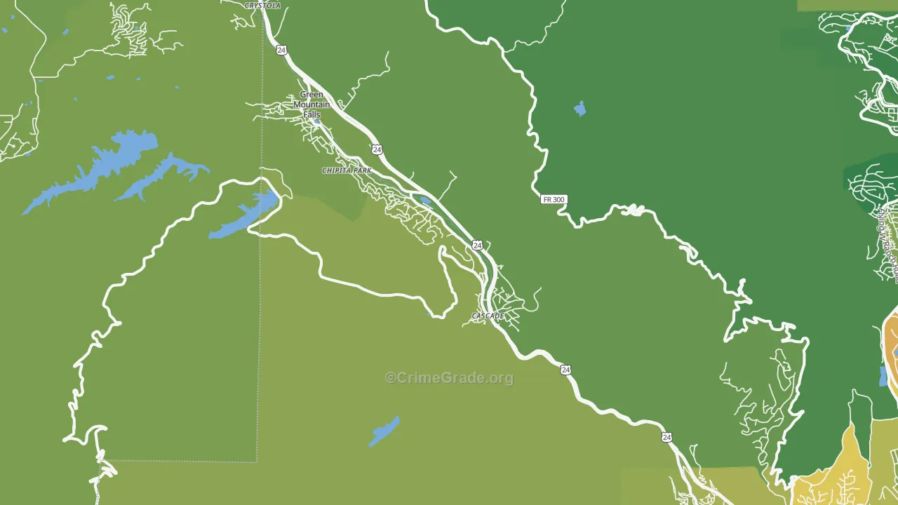 80809, CO Map of Vehicle Theft Rates