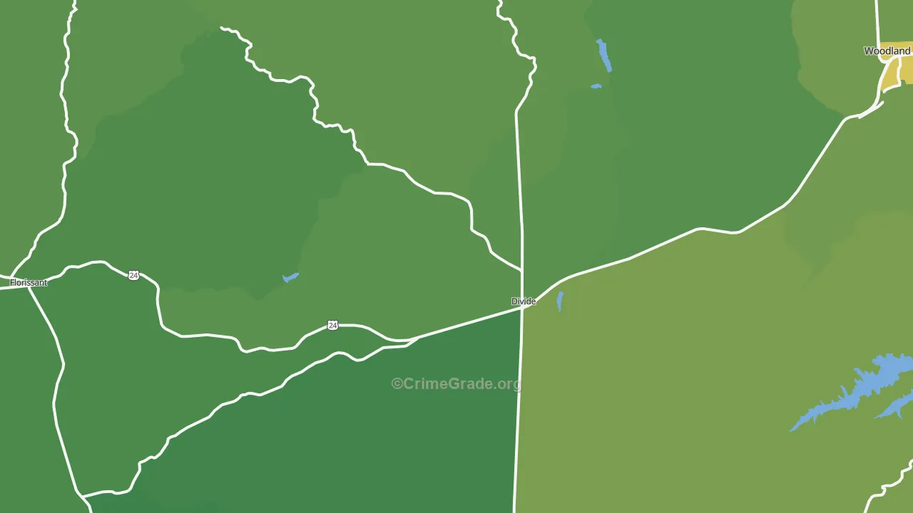 80814, CO Map of Vehicle Theft Rates