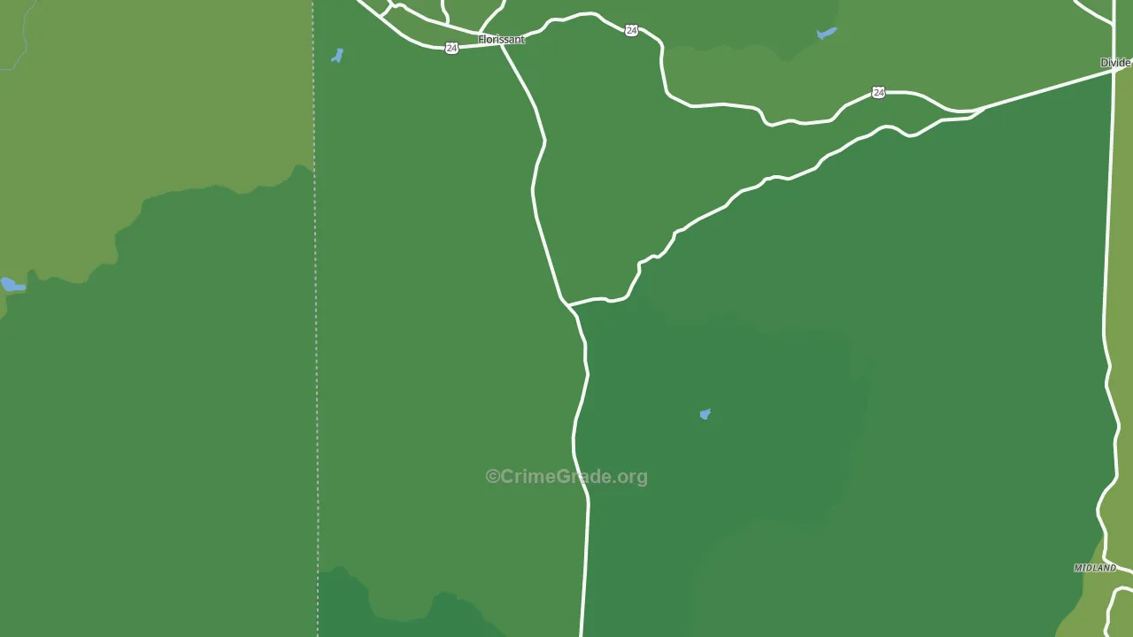 80816, CO Map of Vehicle Theft Rates