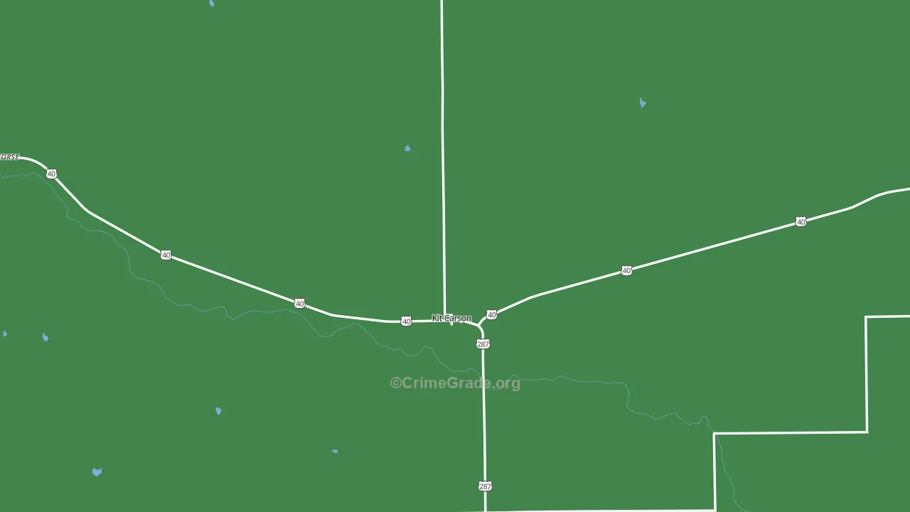 80825, CO Map of Vehicle Theft Rates