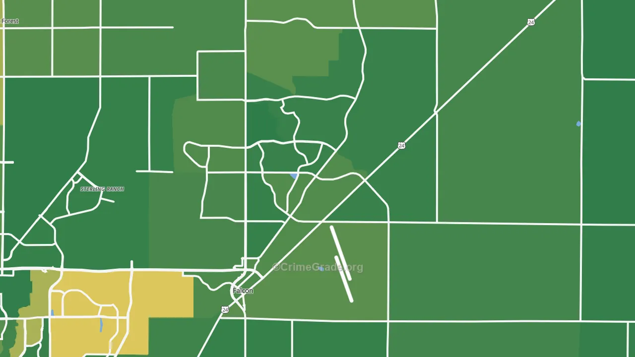 80831, CO Map of Vehicle Theft Rates