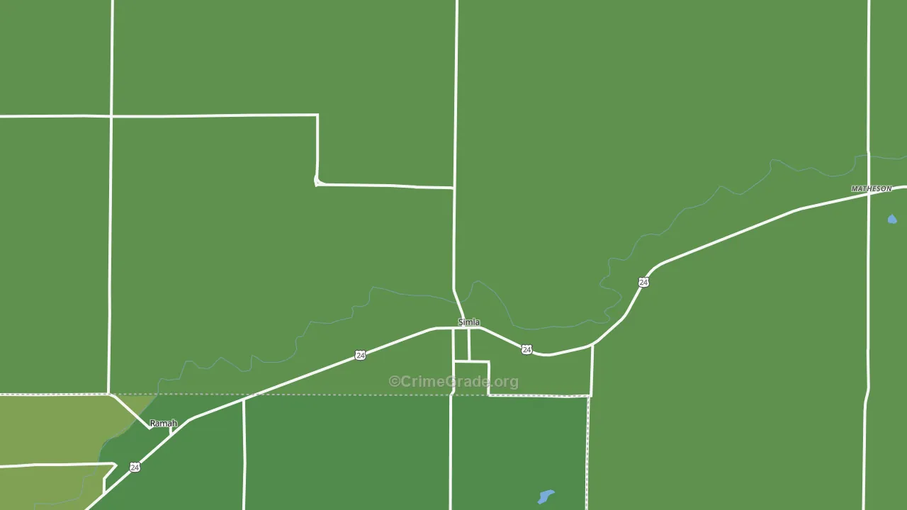 80835, CO Map of Vehicle Theft Rates