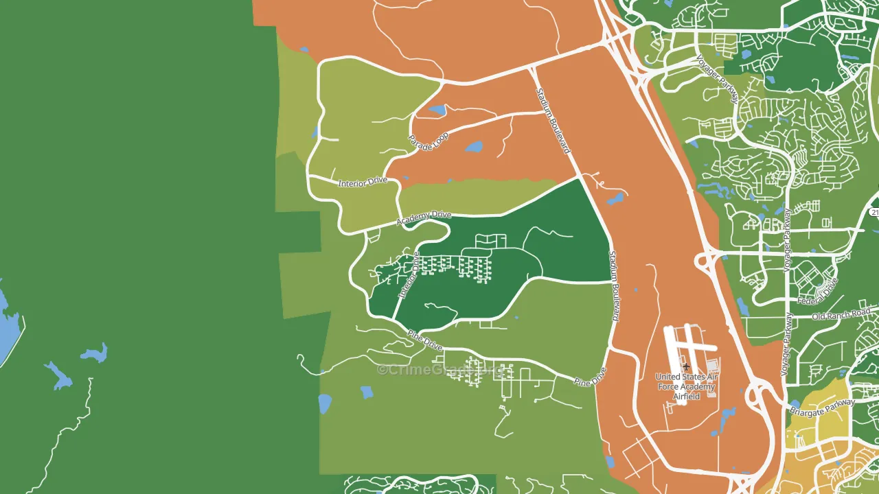 80840, CO Map of Vehicle Theft Rates