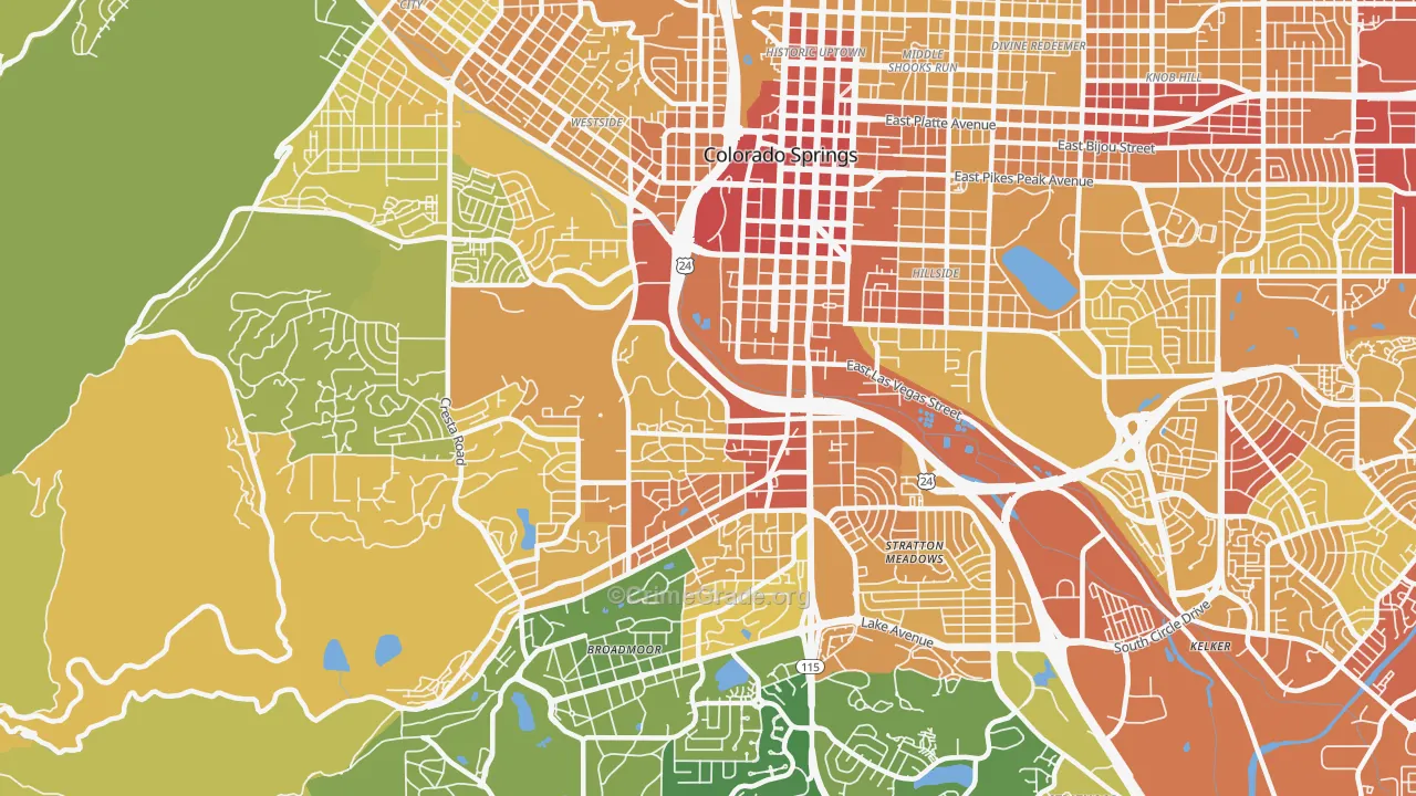 80905, CO Map of Vehicle Theft Rates