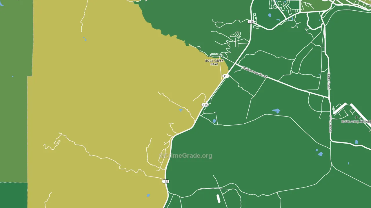 80926, CO Map of Vehicle Theft Rates