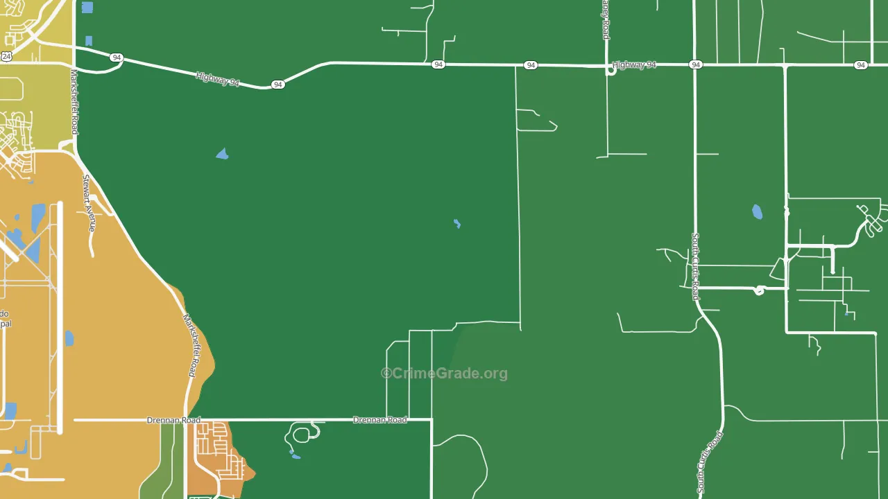 80929, CO Map of Vehicle Theft Rates