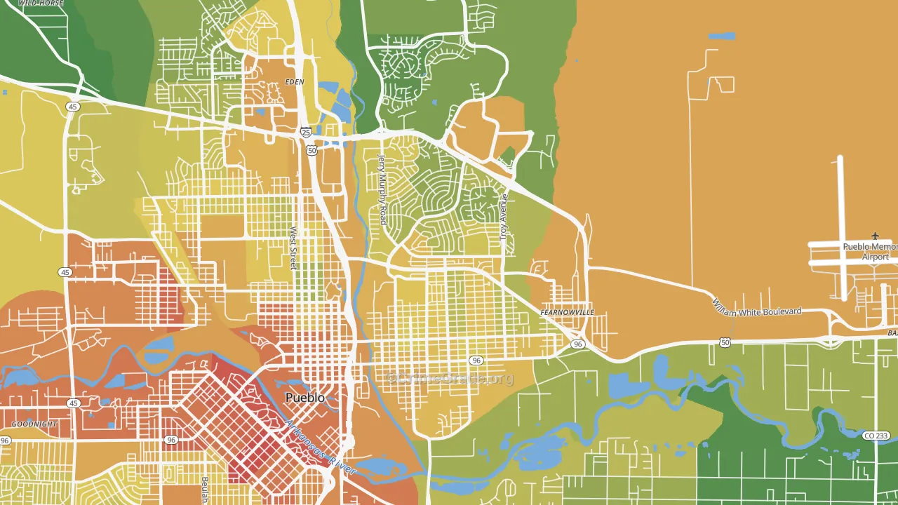 81001, CO Map of Vehicle Theft Rates