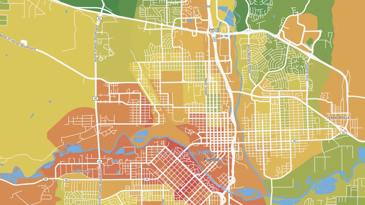 81003, CO Map of Vehicle Theft Rates