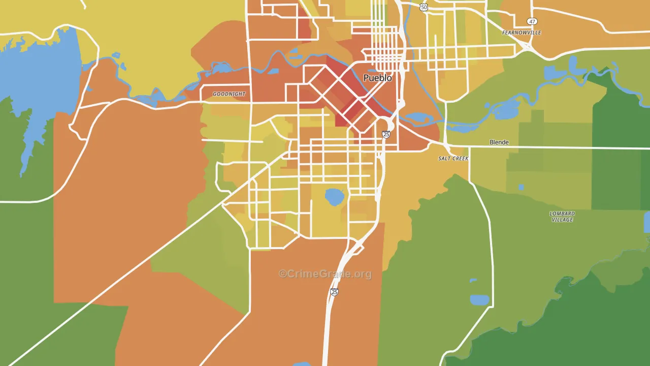 81004, CO Map of Vehicle Theft Rates
