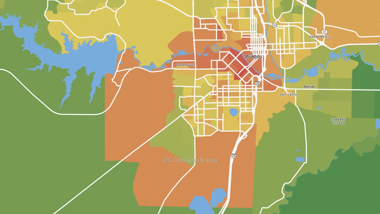 81005, CO Map of Vehicle Theft Rates