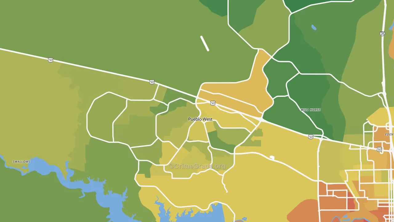 81007, CO Map of Vehicle Theft Rates