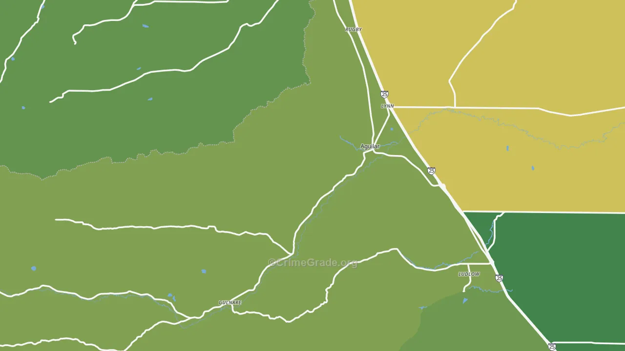 81020, CO Map of Vehicle Theft Rates