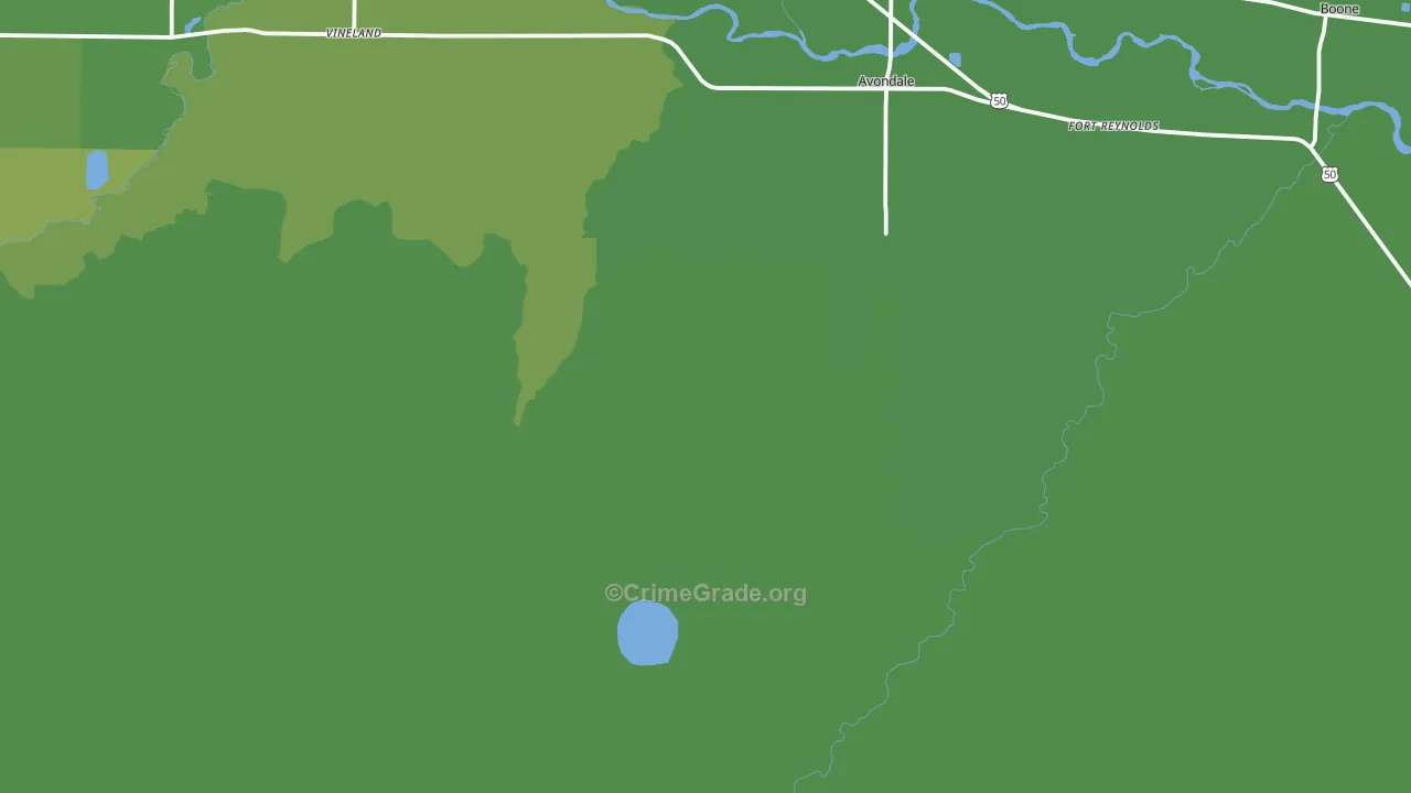 81022, CO Map of Vehicle Theft Rates