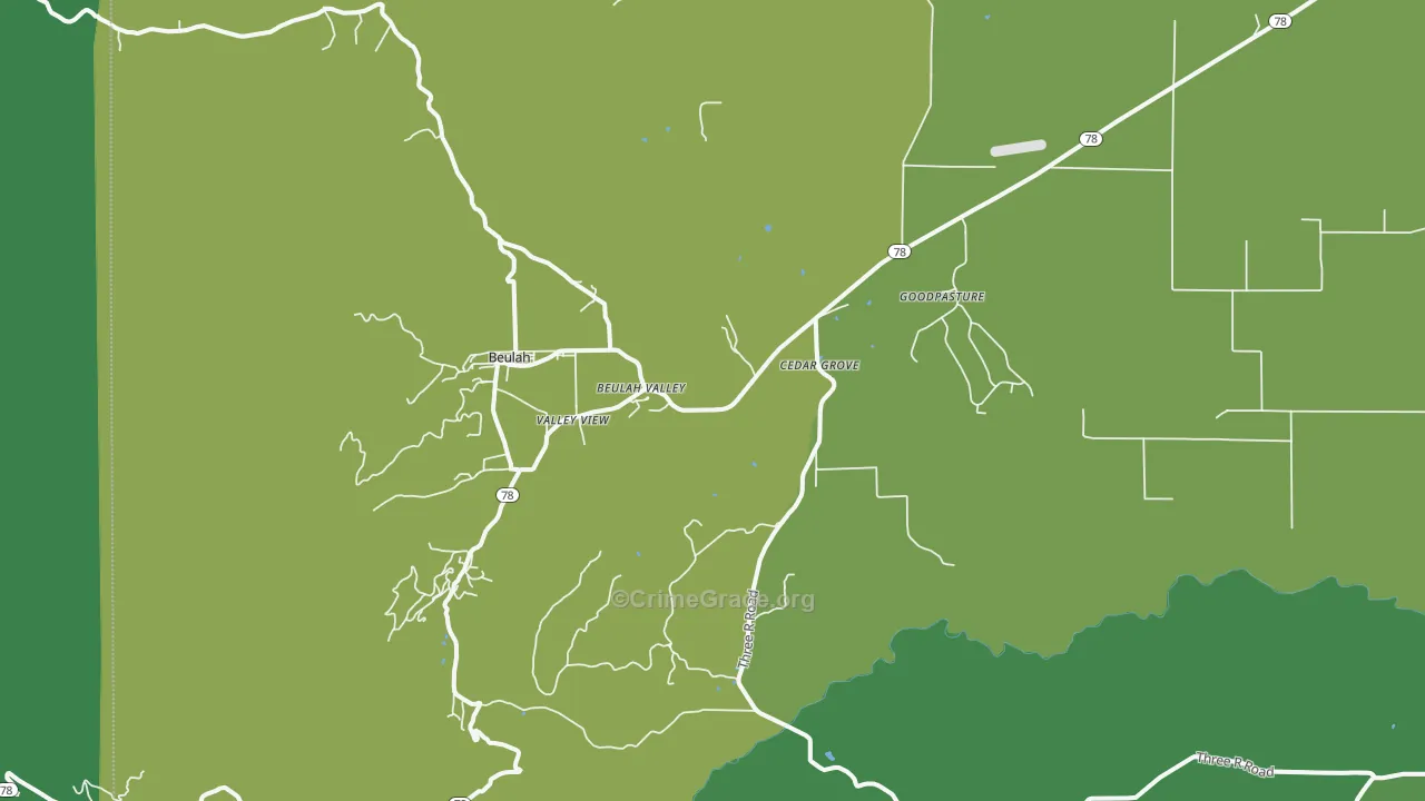 81023, CO Map of Vehicle Theft Rates