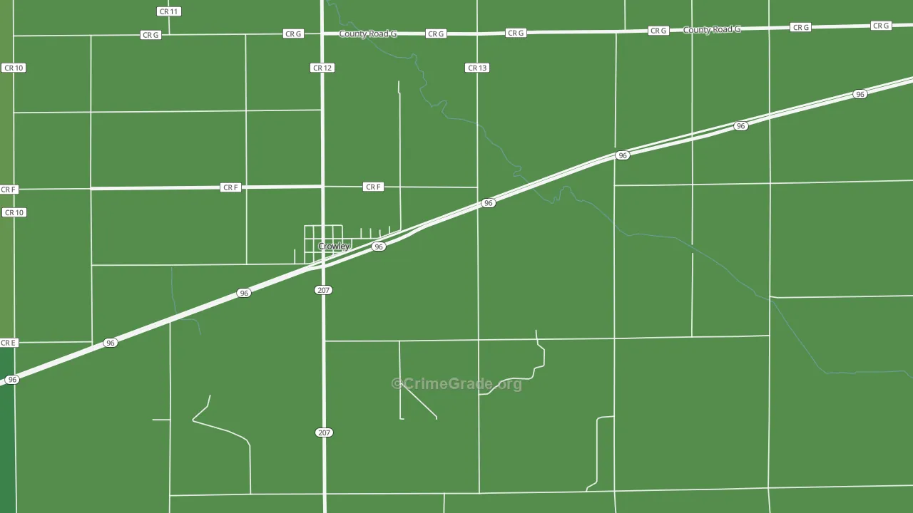 81034, CO Map of Vehicle Theft Rates