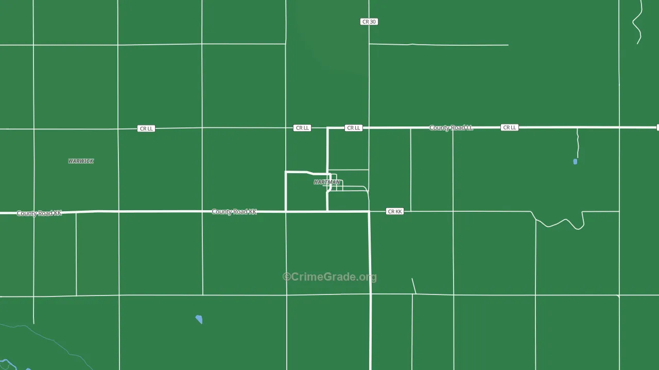 81043, CO Map of Vehicle Theft Rates