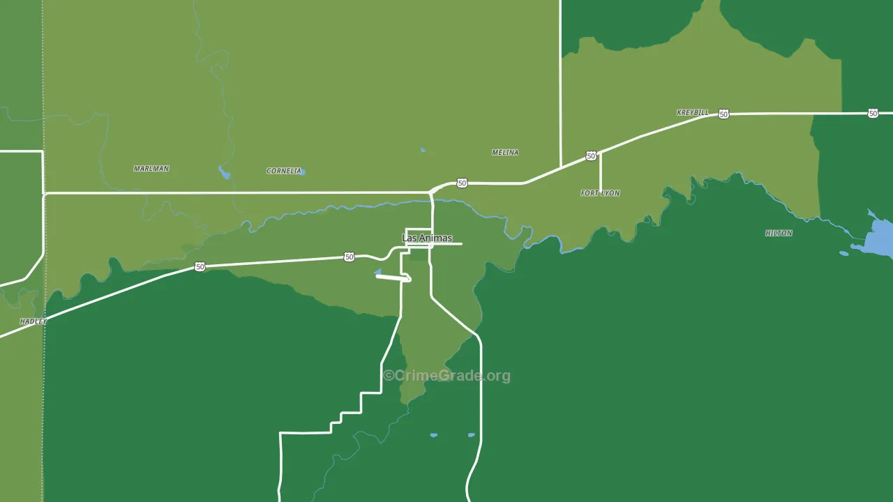 81054, CO Map of Vehicle Theft Rates