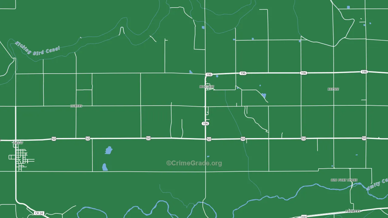 81057, CO Map of Vehicle Theft Rates