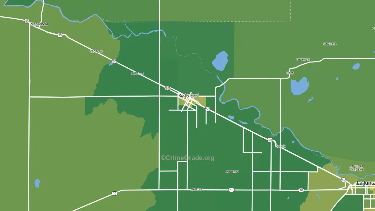 81067, CO Map of Vehicle Theft Rates