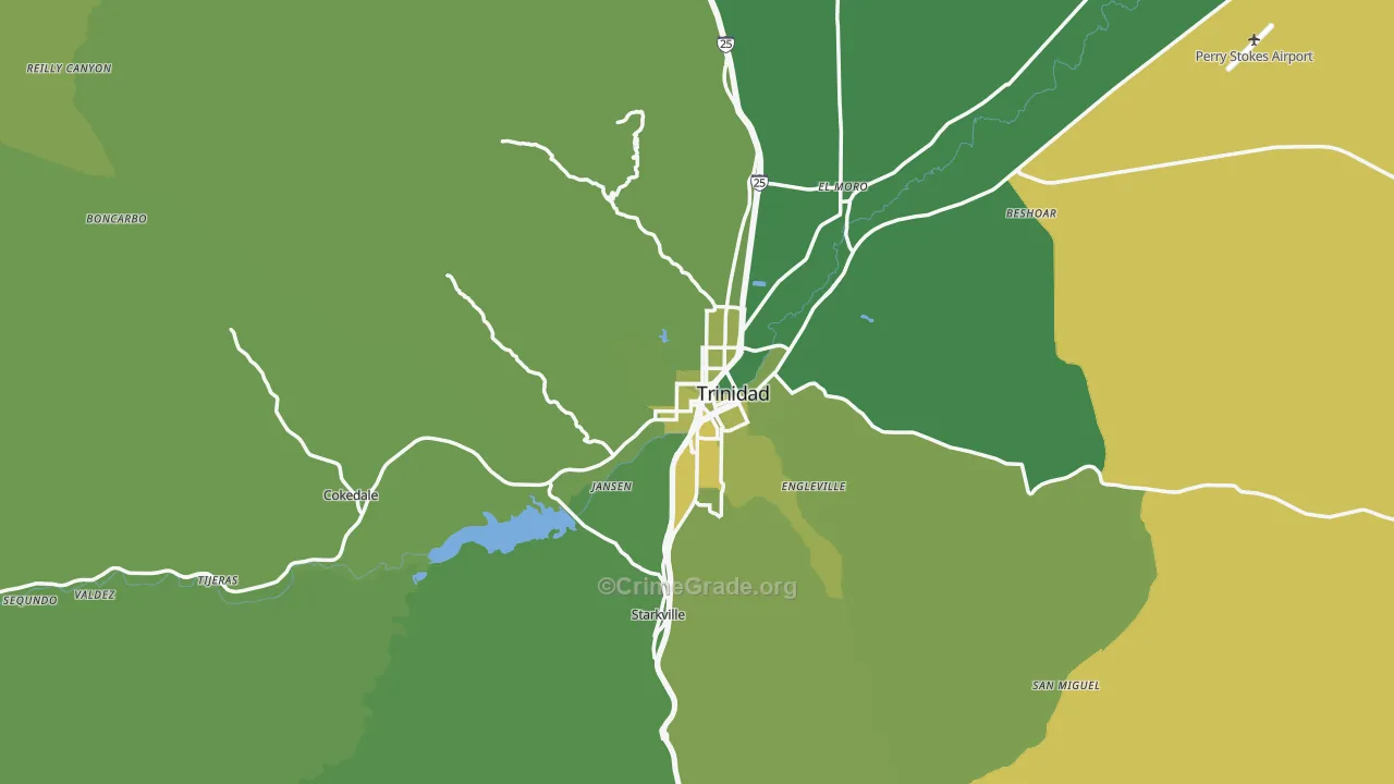 81082, CO Map of Vehicle Theft Rates