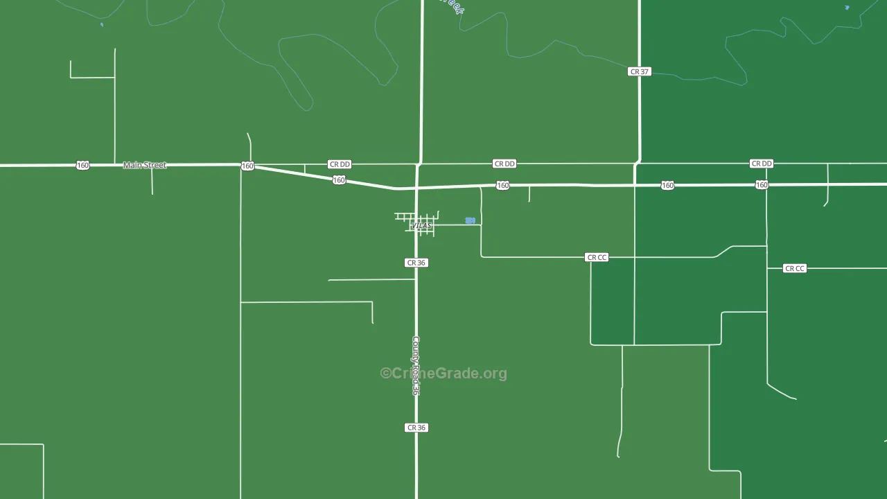 81087, CO Map of Vehicle Theft Rates