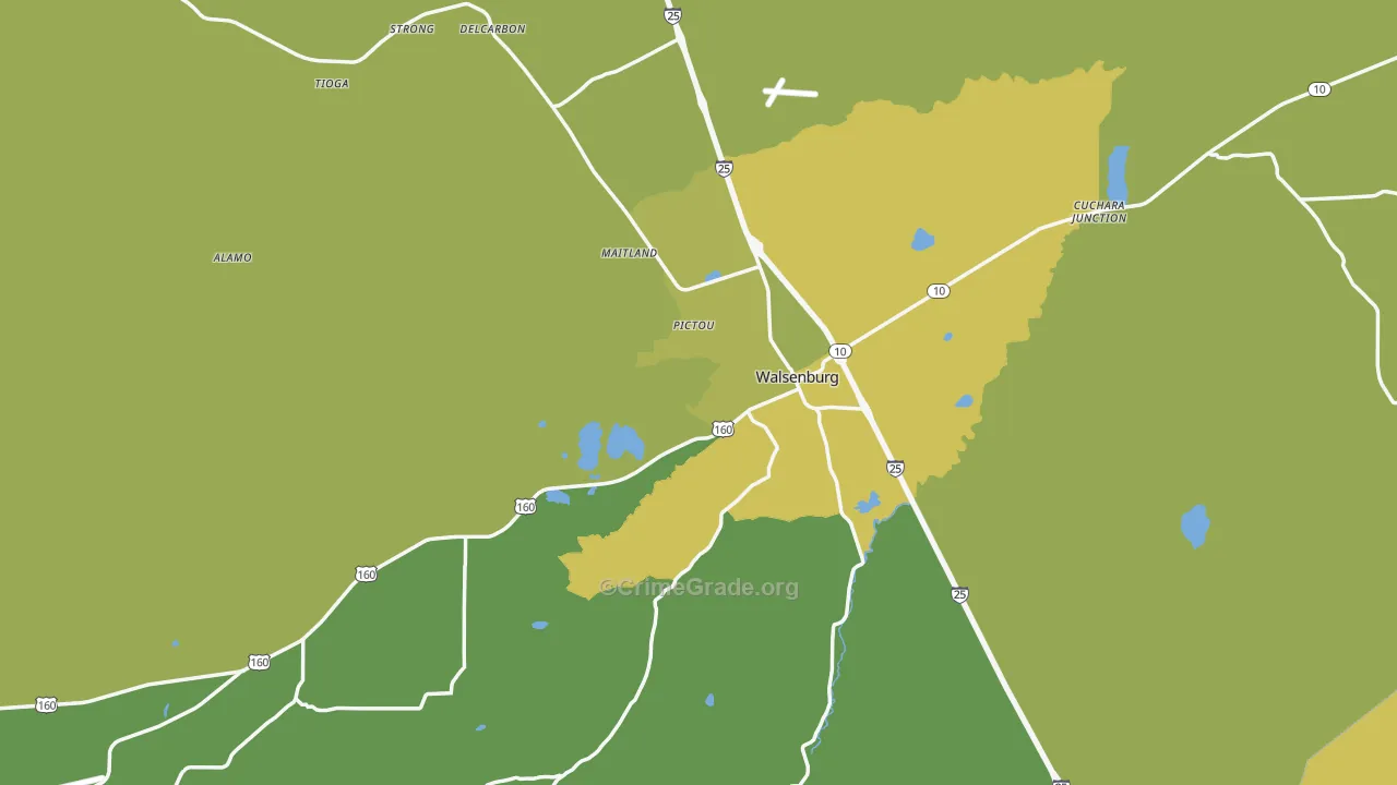 81089, CO Map of Vehicle Theft Rates