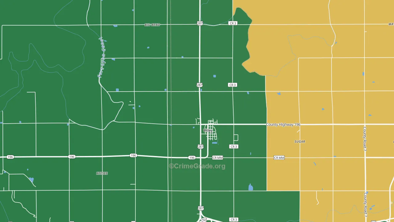 81092, CO Map of Vehicle Theft Rates