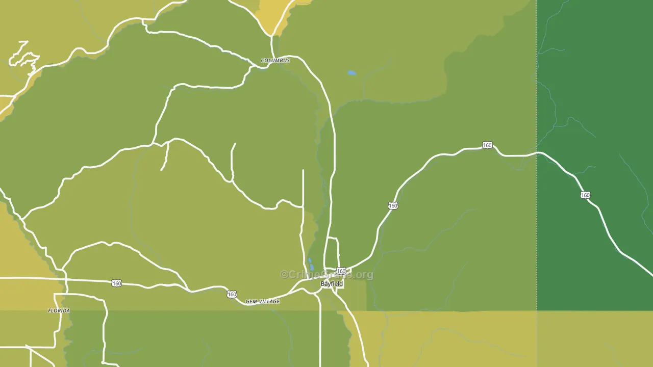 81122, CO Map of Vehicle Theft Rates