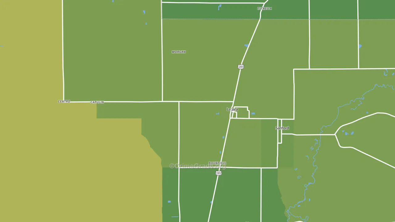 81140, CO Map of Vehicle Theft Rates
