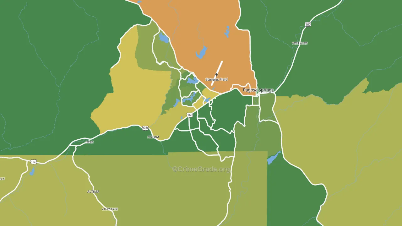 81147, CO Map of Vehicle Theft Rates