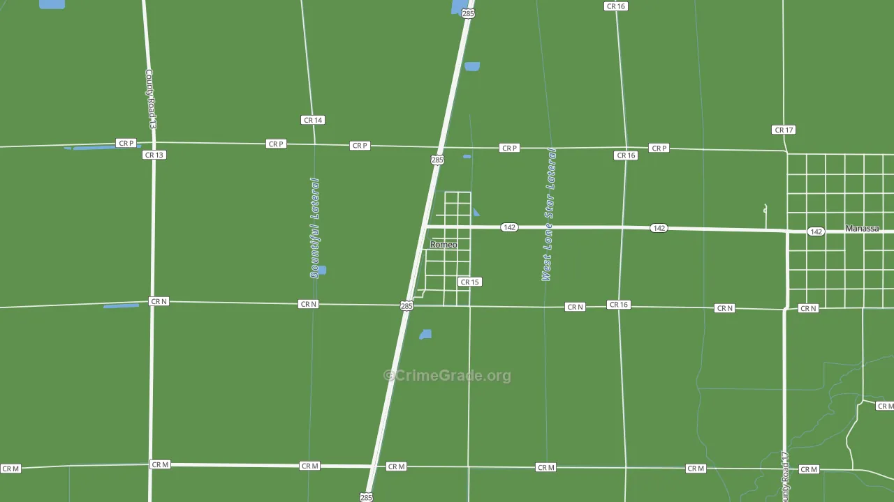 81148, CO Map of Vehicle Theft Rates
