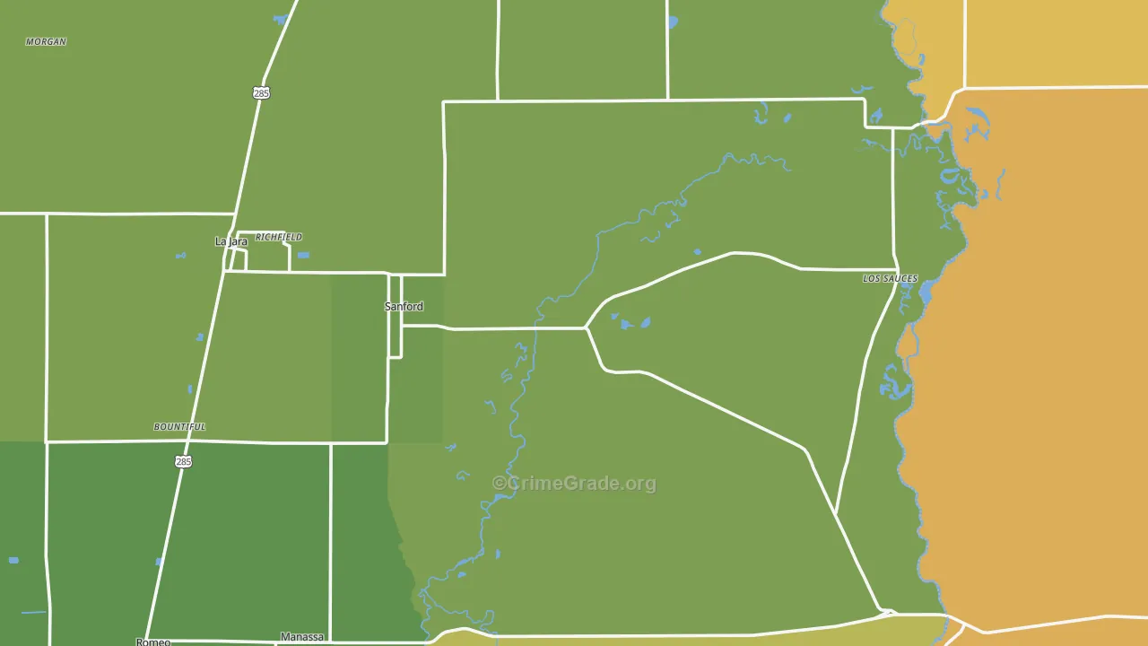 81151, CO Map of Vehicle Theft Rates
