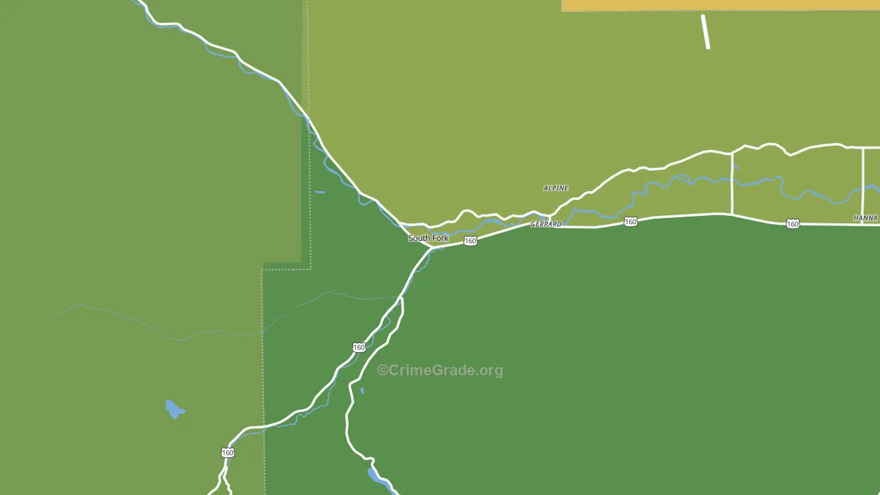81154, CO Map of Vehicle Theft Rates