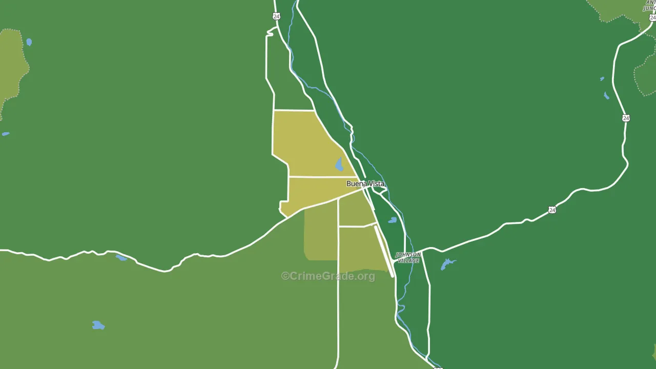 81211, CO Map of Vehicle Theft Rates