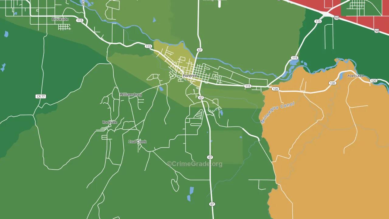 81226, CO Map of Vehicle Theft Rates