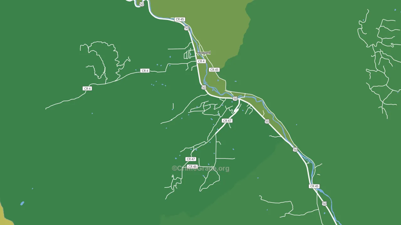 81233, CO Map of Vehicle Theft Rates