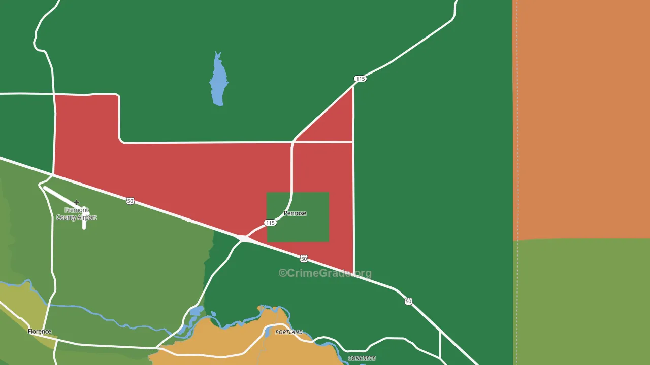 81240, CO Map of Vehicle Theft Rates