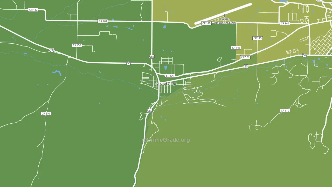 81242, CO Map of Vehicle Theft Rates