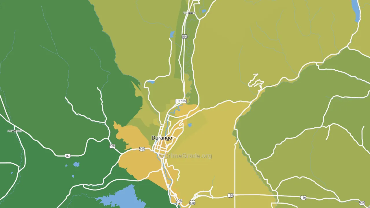 81301, CO Map of Vehicle Theft Rates