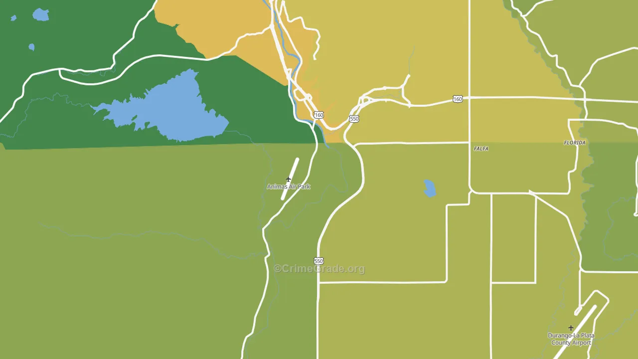 81303, CO Map of Vehicle Theft Rates