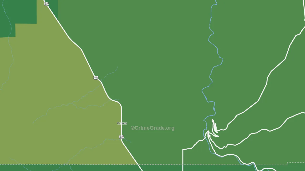 81320, CO Map of Vehicle Theft Rates