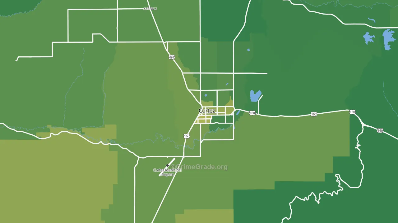 81321, CO Map of Vehicle Theft Rates