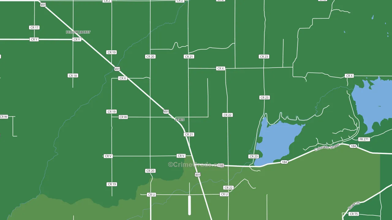 81327, CO Map of Vehicle Theft Rates