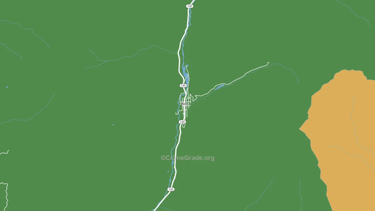 81332, CO Map of Vehicle Theft Rates