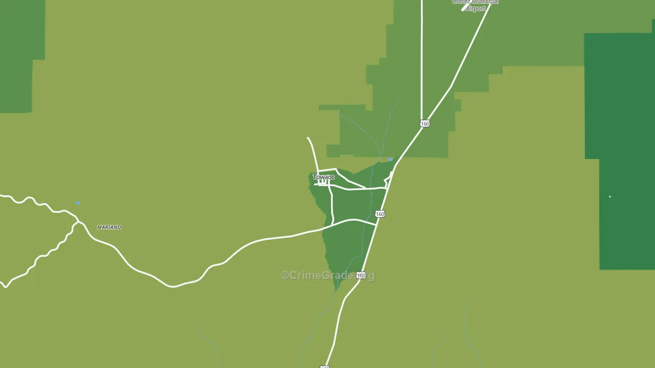 81334, CO Map of Vehicle Theft Rates