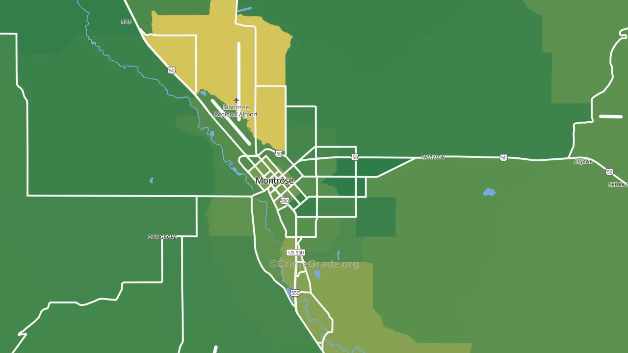 81401, CO Map of Vehicle Theft Rates